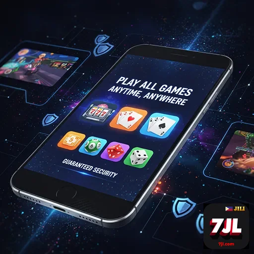 Mobile app interface of the filipino casino app - 7jl